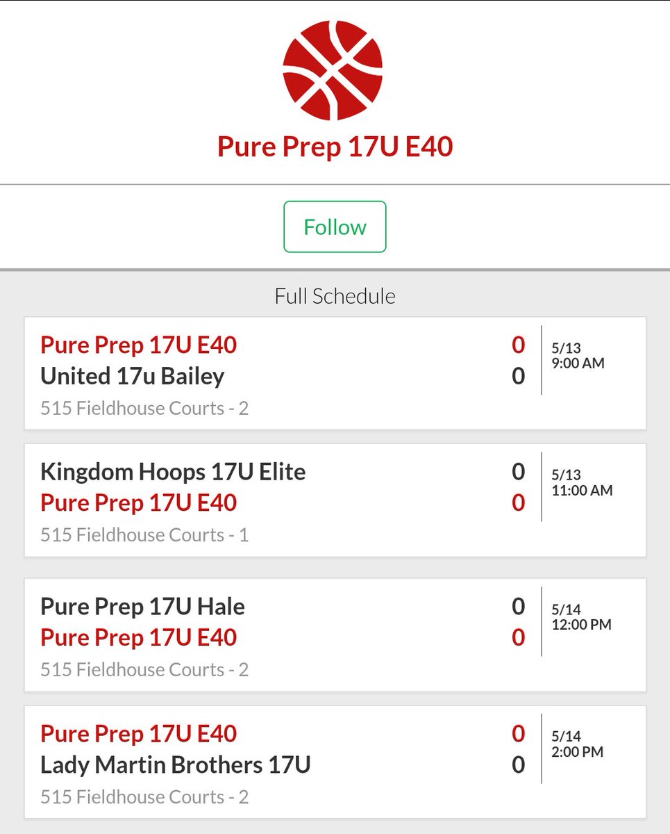 17U E40 in Action this weekend

Queens of The Court 

Before the Clash of the Clubs in Dallas 
Game time 💥
10 Jenica Lewis
23 Haylee Stokes
22 Amani Jenkins
1 Kendall McDaniel
42 Eva Solseth
14 Alliyah Thompson
11 Elise Jaeger
24 Lindsey Davis
5 Ella Sharar