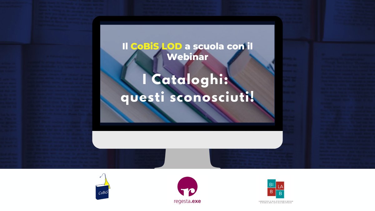 CobisTo's tweet photo. Le biblioteche del catalogo COBiS LOD hanno realizzato un webinar pilota con il Liceo musicale “Leonardo Da Vinci” di Alba sull'utilizzo del catalogo del COBiS LOD e i primi passi nella ricerca bibliografica #LinkedOpenData #informationliteracy https://t.co/eI9OPhzdgC