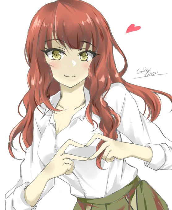 #艦これ版真剣お絵描き60分一本勝負_20230511 #艦これ版深夜の真剣お絵描き60分一本勝負 JKロイテルちゃん