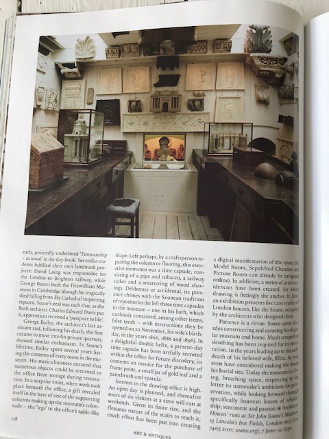 rebexswirsky's tweet photo. The Sir John Soane's Museum has opened its Drawing Office to visitors! And I wrote about it in @WorldofInterior magazine's June issue, featured alongside fashion designer Erdem's thoughtful images (he's a fan). Who knew Saliva was such a secret weapon in restoration?! https://t.co/tCqNNhNsVP