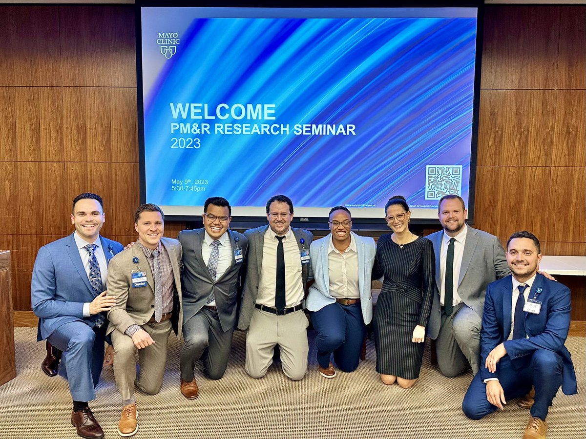 Cara Prideaux, MD (@caraprideaux) on Twitter photo Seriously proud of <a href="/MayoPMRRes/">Mayo Clinic PM&R Residency</a> PGY-4 residents. They each presented their research projects at our research seminar this week. This group has been extremely productive with their scholarly activity including a multitude of high quality published research. The future is bright 🌟 Seriously proud of <a href="/MayoPMRRes/">Mayo Clinic PM&R Residency</a> PGY-4 residents. They each presented their research projects at our research seminar this week. This group has been extremely productive with their scholarly activity including a multitude of high quality published research. The future is bright 🌟