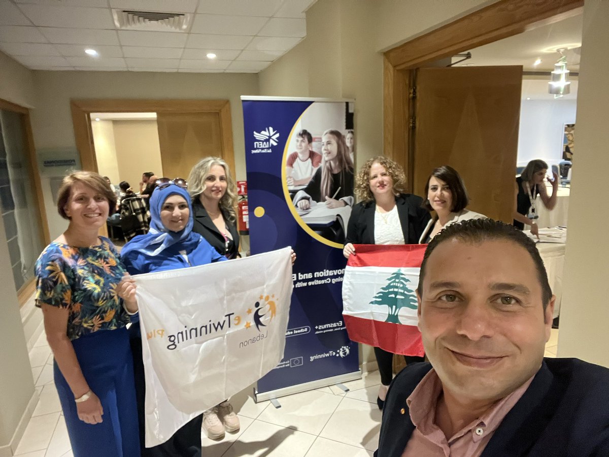 a_jradi's tweet photo. Happening now: Etwinning Contact Seminar. 
We, Lebanese Team, are so excited to engage in such an amazing experience. 

#euinlebanon #etwinningproject  #eTwinning #erasmus #erasmusplusproject #ErasmusPlus 
#CYPLEBETWINNING
 #beingcreative 
@Carolineghos @PaulineYammine @ghalwae https://t.co/3r8HRRkEOt