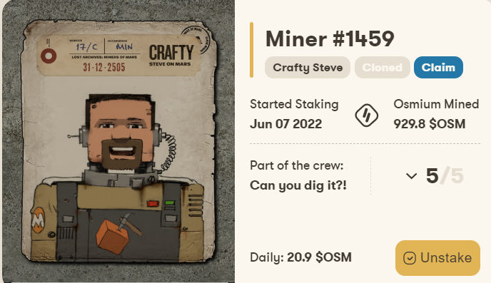 H_Anvers's tweet photo. @MinersofMars Whole crew been mining from this date...no excuses...just diggin' https://t.co/0YFi90ATbk