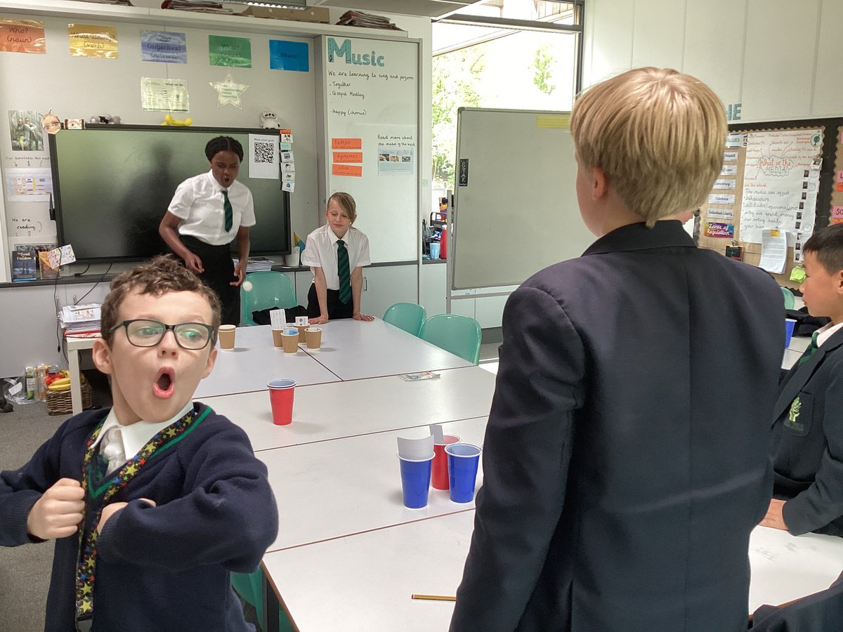 Year6TLTPA22's tweet photo. Maths pong in full swing as we prep for our final test of the week! #seeyalaterSATS #WeAreBrightFutures @limetreepa https://t.co/IEvJOGm4zw