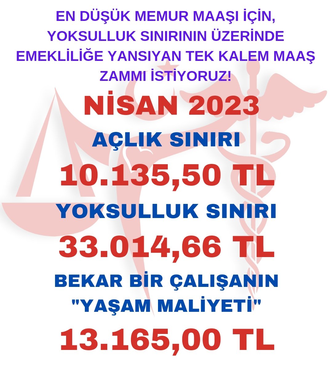 En Düşük Memur Maaşımızın Yoksulluk Sınırının Üzerine Çıkarılmasını İstiyoruz!

#Memura35Bin