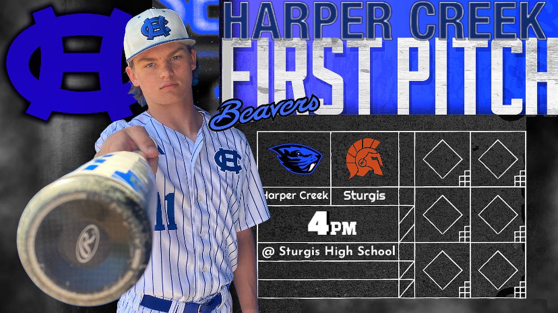 TTMITTSE's tweet photo. On the road today…
Harper Creek vs Sturgis 
DH starting @ 4pm
#HailHarper🦫 https://t.co/X9Y0MoVe9G
