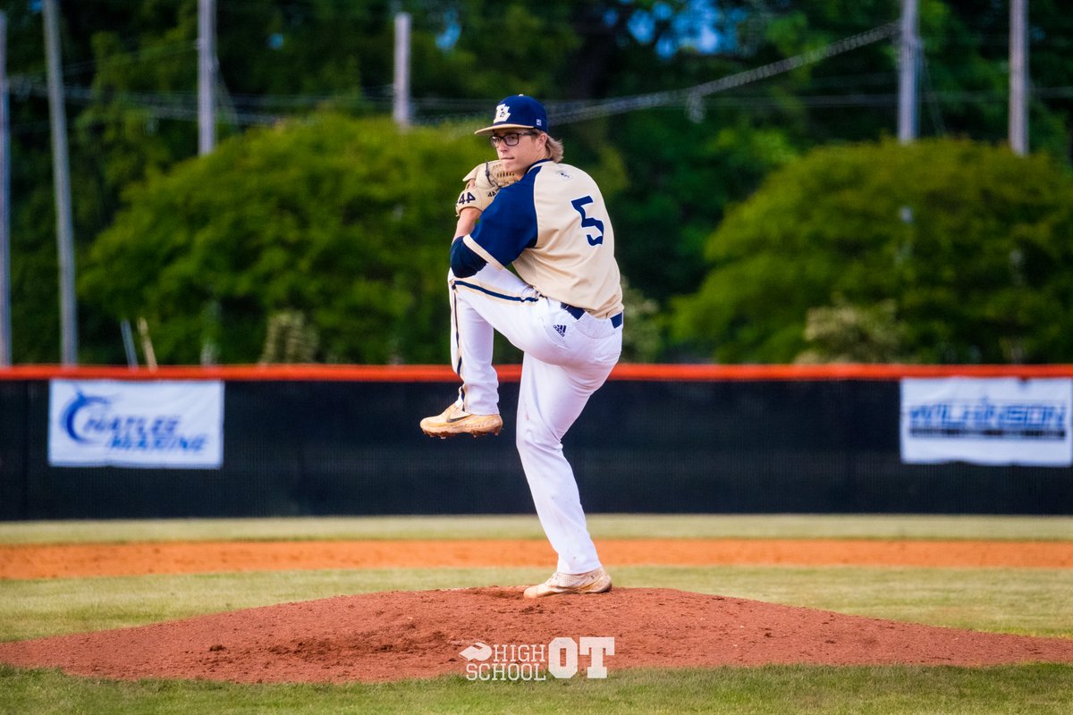 HighSchoolOT's tweet photo. As only a junior, Lee County right hander @walkermcduffie is starting to put the state on notice.

The North Carolina commit's 146 strikeouts in 70.2 IP this season lead all pitchers in NC.

𝙃𝙎𝙊𝙏 𝙄𝙉𝙎𝙄𝘿𝙀𝙍: https://t.co/Nxrpbjyxvg https://t.co/r0SI1XPsEV
