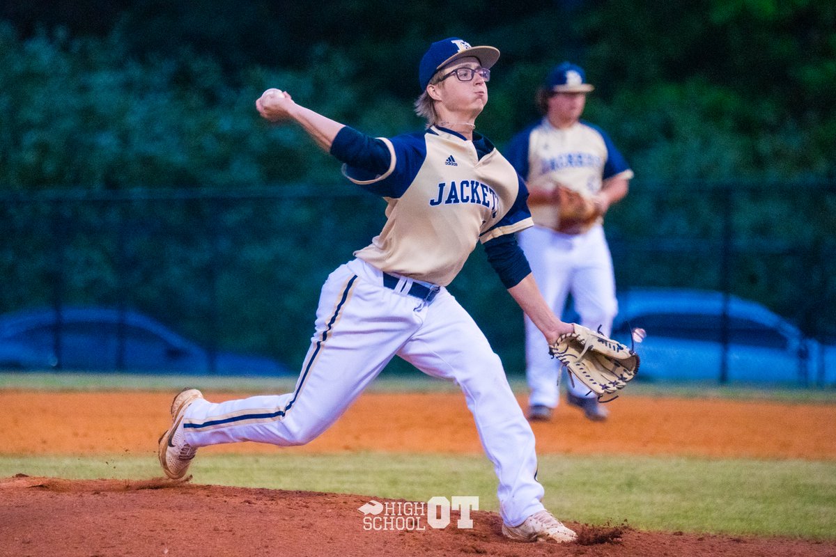 HighSchoolOT's tweet photo. As only a junior, Lee County right hander @walkermcduffie is starting to put the state on notice.

The North Carolina commit's 146 strikeouts in 70.2 IP this season lead all pitchers in NC.

𝙃𝙎𝙊𝙏 𝙄𝙉𝙎𝙄𝘿𝙀𝙍: https://t.co/Nxrpbjyxvg https://t.co/r0SI1XPsEV