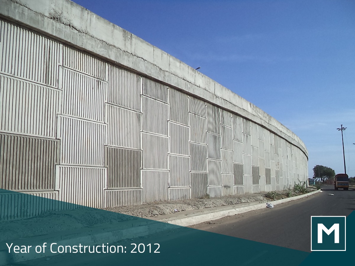 MaccaferriWorld's tweet photo. Location: Tamil Nadu, India  
Year of Construction: 2012
Client: NHAI
MacRes® Reinforced Soil wall system was installed to construct the flyover on NH-45B at Thoothukudi, Tamil Nadu.
#Smritika #ThrowbackThursdays #ParaWeb #reinforcedsoilstructure #msew #nhai https://t.co/RN2ajX1gfH