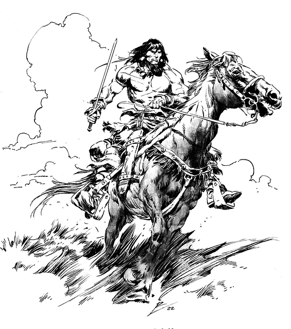 So I discovered Roberto De La Torre today. And that he draws the the most amazing Buscema-esque Conan. And he can do it in Procreate. @Matthew_Brooke youtube.com/watch?v=qU9dZX…