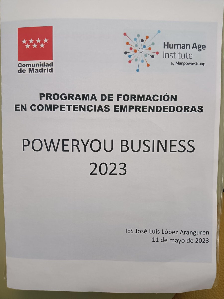 En el Instituto Julio Verne participa en el programa de Formación en competencias emprendedoras.
La coordinadora de emprendimiento asiste a dicha jornada representando al instituto