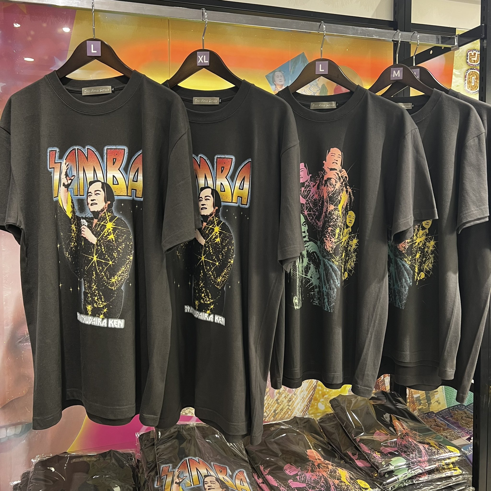 わ*び様 マツケンサンバ　ロックTシャツXL マツケンカフェ限定 XLサイズ カフェ マツケンサンバ Tシャツ(カラフルサンバ) 半袖