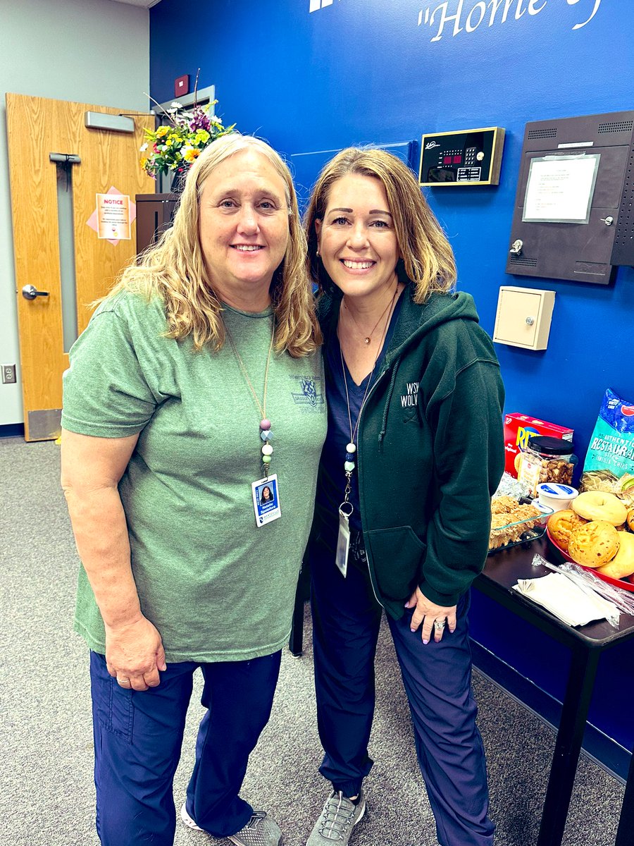 ABuhr_WSMS's tweet image. We 💙 our school nurses and couldn’t function without them!! Thank you Natalie &amp;amp; Kim! 🩺 #SchoolNurseDay #WSMSWolves #WeAreWentzville