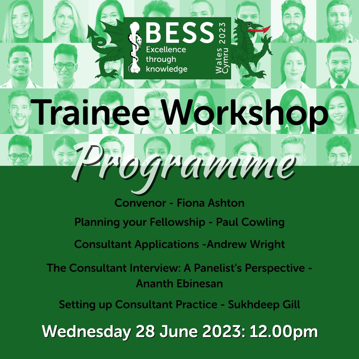 We have an exciting Trainee Workshop taking place Wednesday, Lunchtime at #BESS2023. Don't forget to register for your space. bess.ac.uk