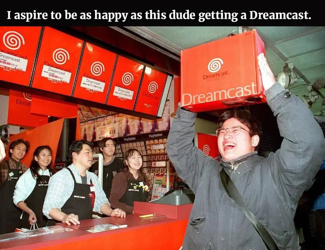 HTGameAndChill's tweet photo. Still waiting for the Dreamcast 2!

#htgameandchill #gamer #gamermeme #nerd #geek #sega https://t.co/TDj61Uz8nb