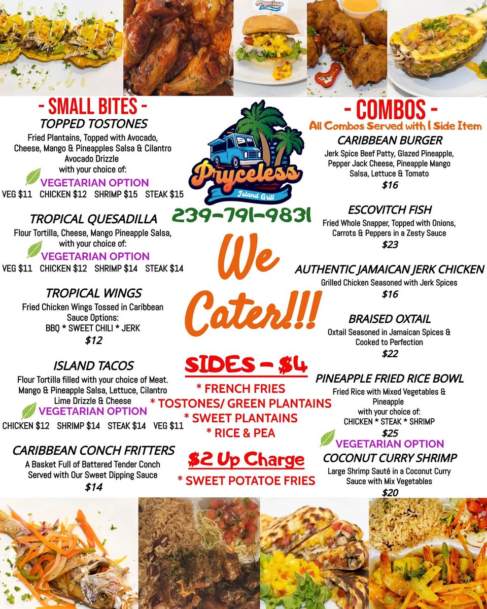 BayHarborFl's tweet photo. SAVE THE DATE!
Pryceless Island Grill Food Truck will be at Bay Harbor next Thursday, May 18th from 5 PM!

#FoodTruckEvent #FortMyers #LoveWhereYouLive #BayHarbor #LuxuryRentals #PrycelessIslandFoodTruck #LeaveThePansBehind #community https://t.co/POu5OvhS1v