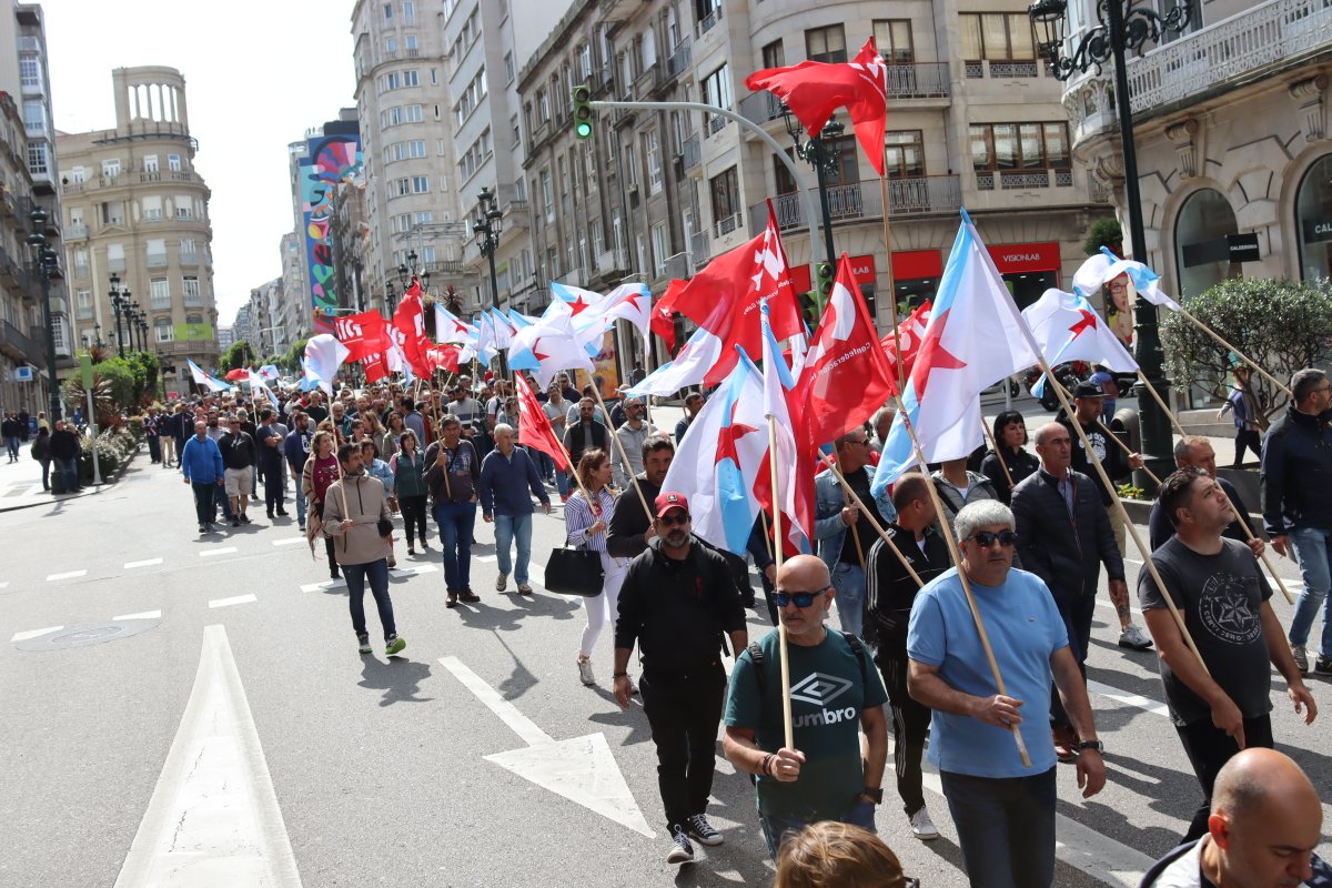 galizaCIG's tweet photo. ⚠️A CIG intensificará protestas no #metal pontevedrés polo "desprezo" patronal ao persoal do sector na última proposta de convenio
✊🏻Delegados/as da central celebraron asemblea hoxe en #Vigo e mobilizáronse pola cidade e diante de #ATRA e #Instalectra
ℹ️ https://t.co/MLT8Uuo0n1 https://t.co/ivIjZeoSjJ