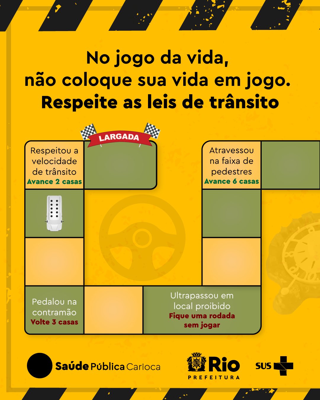 Jogo de Tabuleiro Trânsito