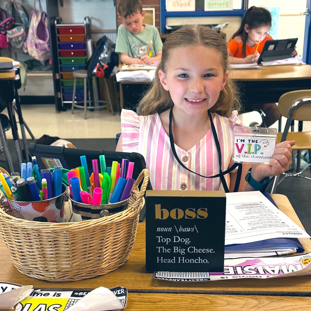 VIP #2: MAISIE! 🥳🥰 Maisie is kind, thoughtful, caring, and works SO hard in our classroom each day. We are so lucky to spend our days with her! We love you Maisie!! <a href="/AHSD25Patton/">Patton Elementary</a>