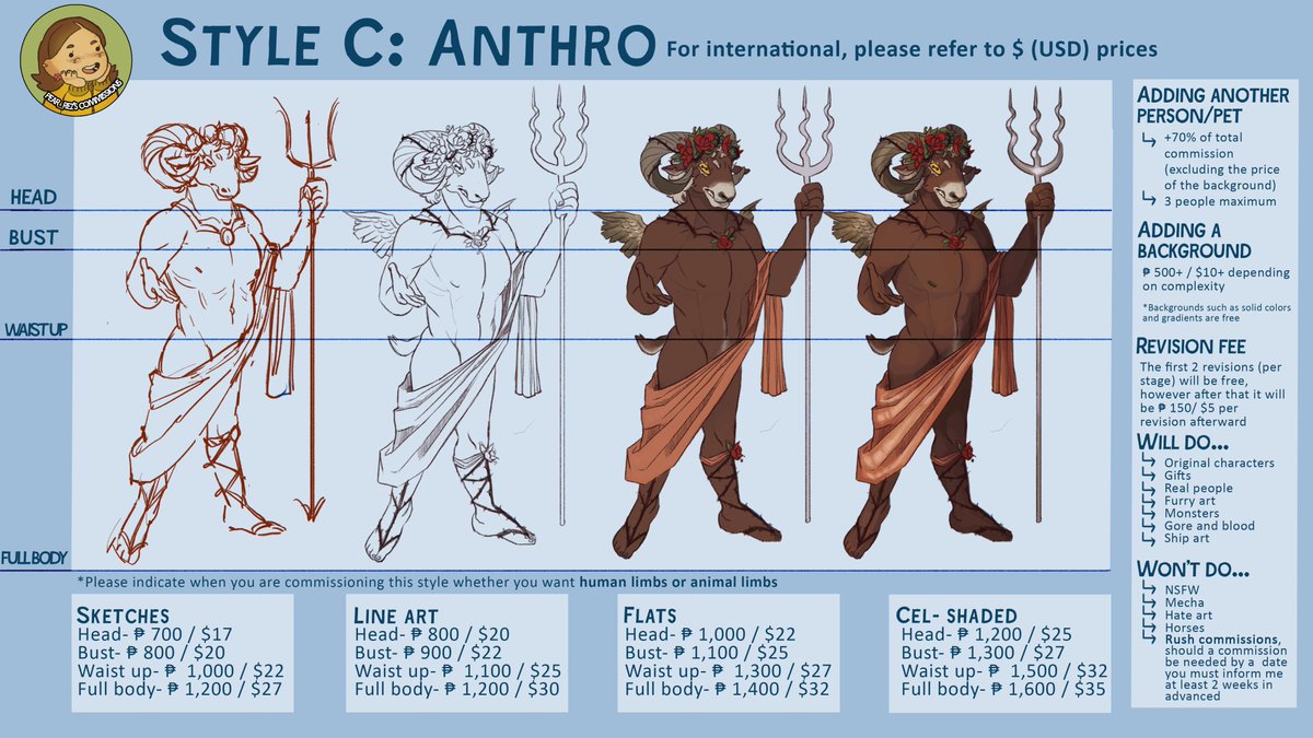 pear_rez's tweet photo. Hi I updated my commission sheets! Pls help me spread the word if you can 🙏
If you or anyone you know is interested in commissioning me please answer this form:
https://t.co/EHFz0ciGNW

Thank you all!! #commissions #commissionsopen #artph
(more samples and price breakdown below) https://t.co/5X8ugrBP8Y