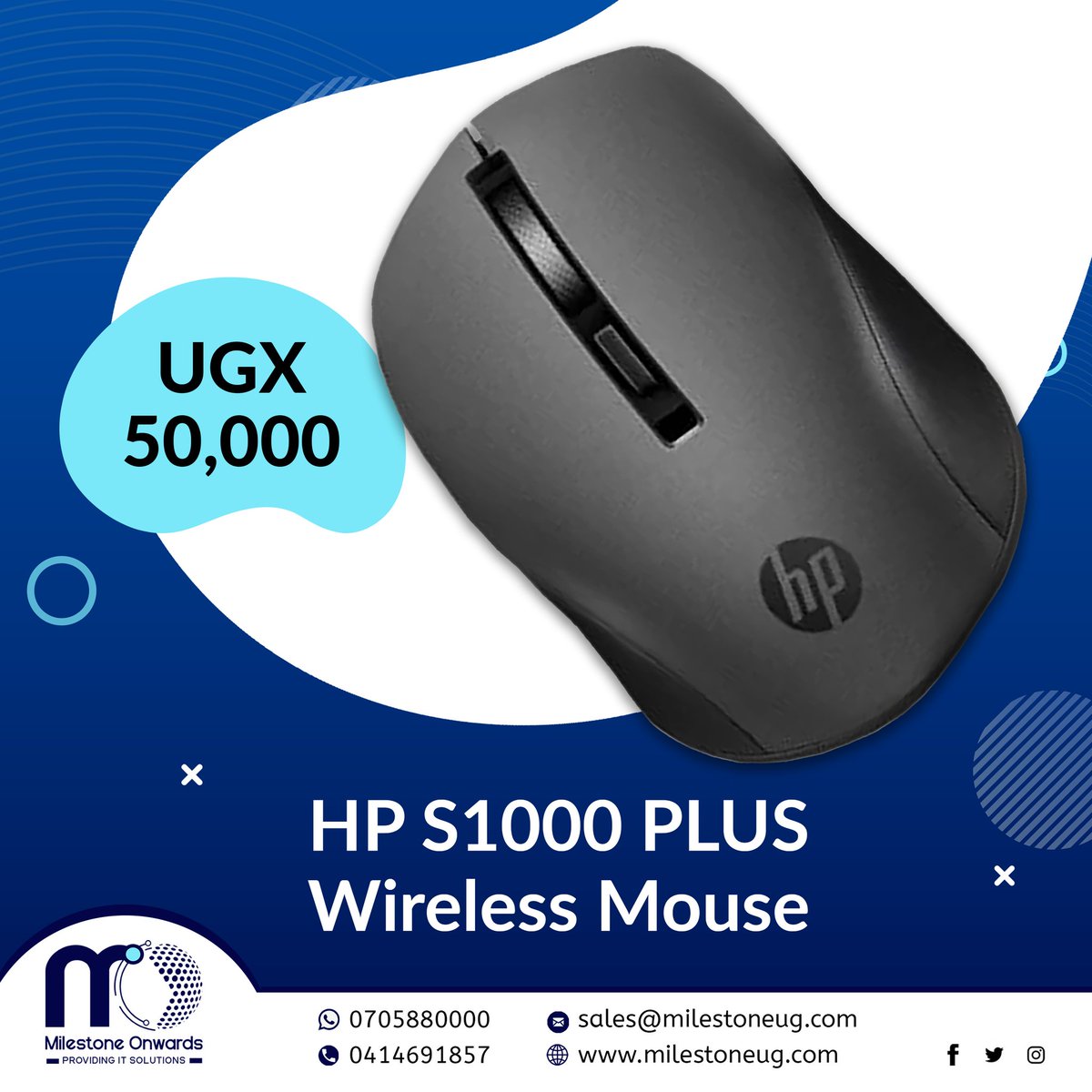milestoneoug's tweet photo. Enhance your productivity and streamline your workspace with the HP wireless mouse; the perfect blend of style, comfort, and precision.
Shop now.
Contact us;
0414691857
0705880000
sales@milestoneug.com
#hpmouse #mouse #Wirelessmouse #technology #DeliveringQuality #milestoneug https://t.co/T65kG63q5I