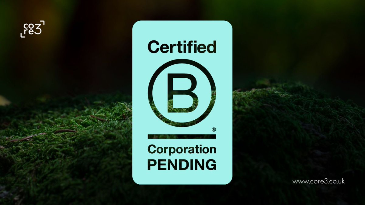 core3uk's tweet image. Working towards our B-Corp certification is another key step for our business as a force for good...

Learn more about us and our focus on inspiring change at: core3.co.uk

#core3 #core3recruitment #sustainability #bcorp #purpose #people #planet #giveback