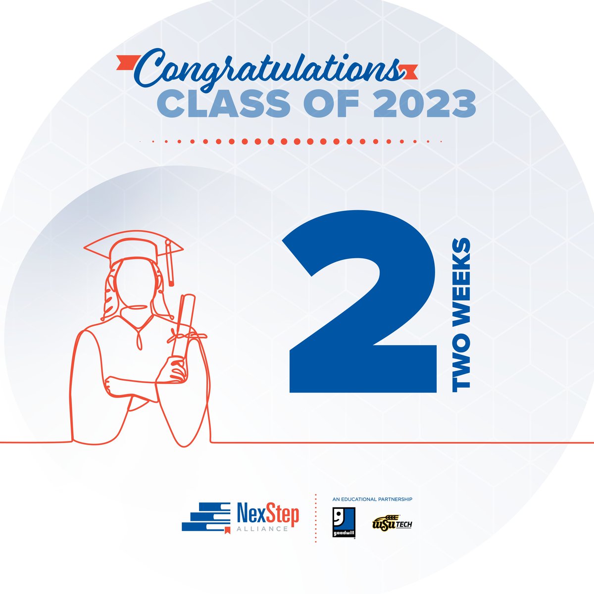 There are just two weeks left until our graduation ceremony! Join us on Thursday, May 25th at 7:00 p.m. at the Wichita State University Metropolitan Complex. (Located at 5015 E. 29th St. N.)