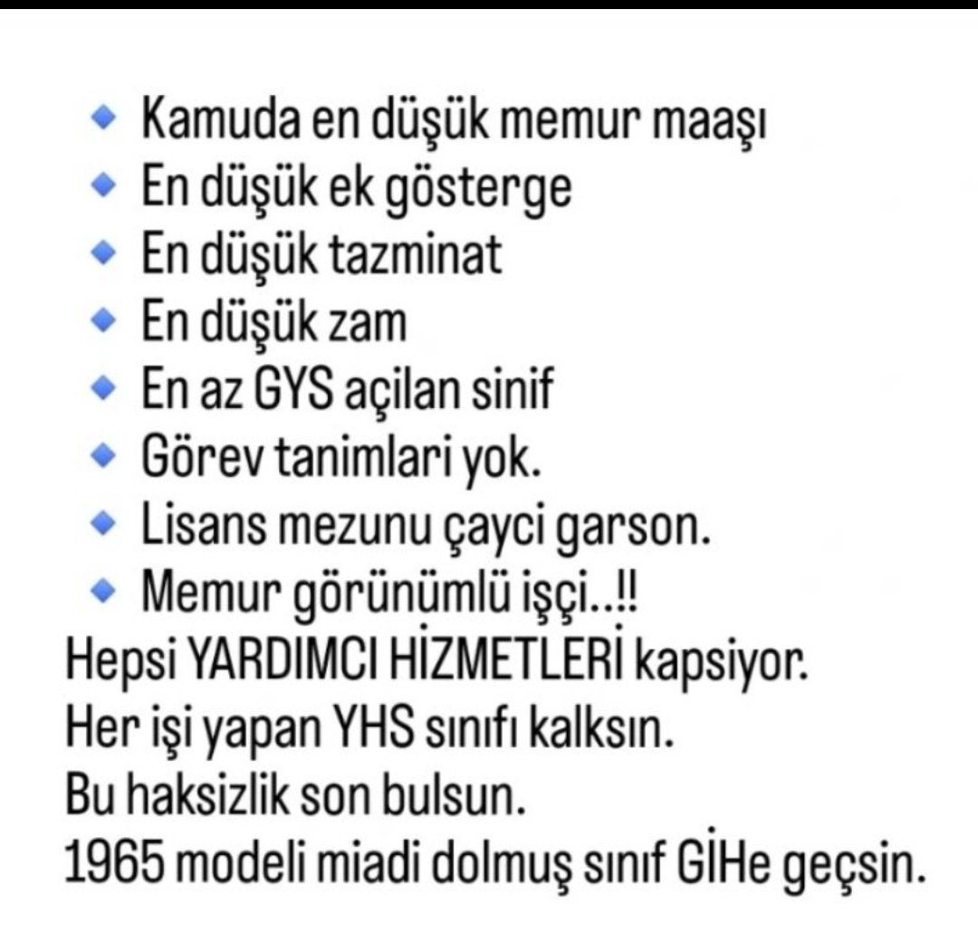 efeemir6042's tweet photo. @kilicdarogluk Bi de #YardımcıHizmetlerSınıfı der misiniz? 😊

@herkesicinCHP
@iyiparti
@meral_aksener
@Ahmet_Davutoglu
@devapartisi
@alibabacan
@_DemokratParti
@DpGultekinUysal
@SaadetPartisi
@T_Karamollaoglu
@eczozgurozel
@selcukozdag 
@ergunpeker_
@zekicever
@nutkuak
@HakanYildizturk https://t.co/ln4LJB4RoG