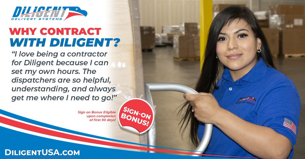 DiligentUSA's tweet photo. DILIGENT seeks Independent Contract Drivers for local, regional, and nationwide deliveries. https://t.co/WbA6vDoHJj #driverrecruitment #deliverydriver #driverrecruitment #deliveryjobs #contractdriver #conductores Español https://t.co/ajW7pQm5Q1  Driver Hotline: 888.560.6120 https://t.co/rDWZYW1JQt