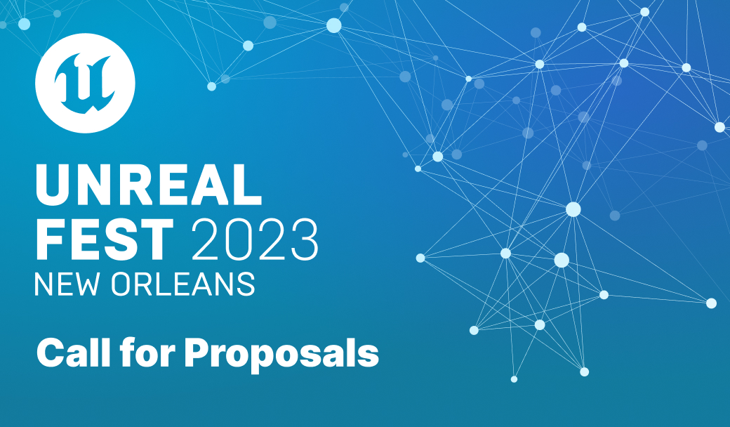 UnrealEngine's tweet photo. Unreal Fest returns to New Orleans from October 3 to 5, 2023! Save the date and submit your session proposals now: https://t.co/cYDZJTU1A0

#UnrealEngine #UnrealFest https://t.co/NIM0pPHrij