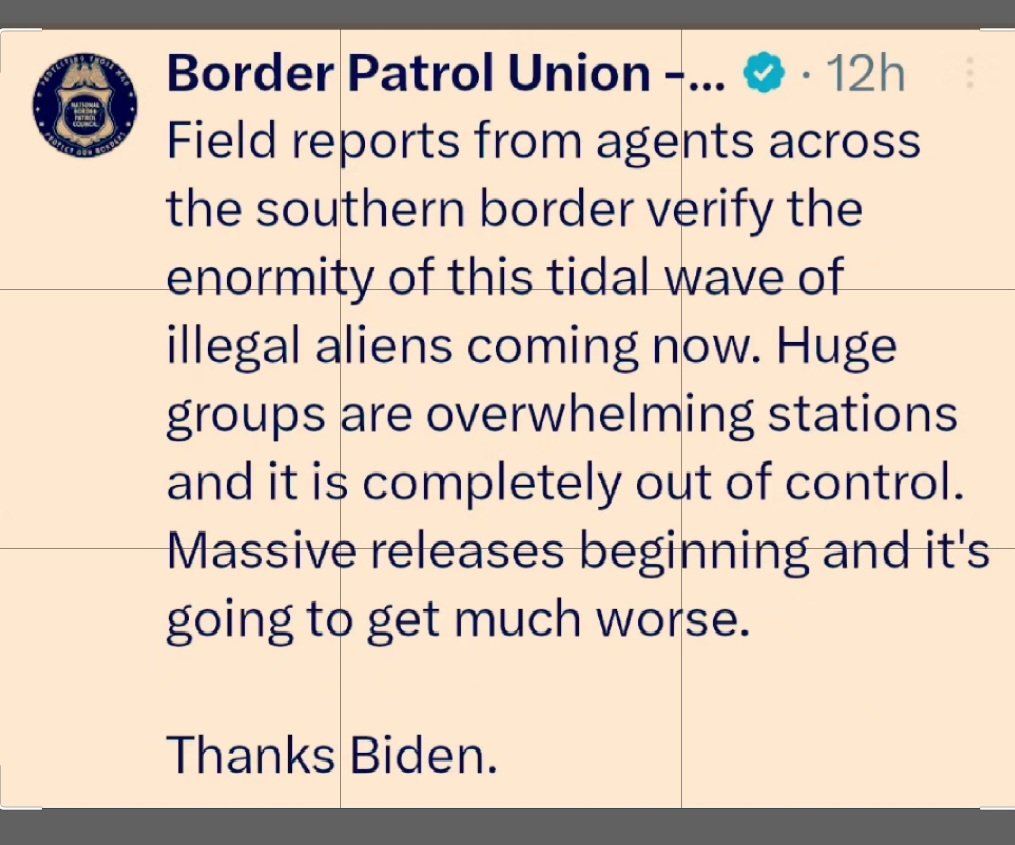 TerriDelCo's tweet photo. Pay attention! We are all living in border states thanks to this destructive and dangerous administration who have been lying to us all along
β€οΈ @BPUnion
#ItsOnBiden
#BidensAmerica
#TheBorderIsNotClosed
#FJB @JoeBiden @POTUS
#FKH @KamalaHarris @VP
#FAM @AliMayorkas @SecMayorkas https://t.co/4OiDvOOd3X