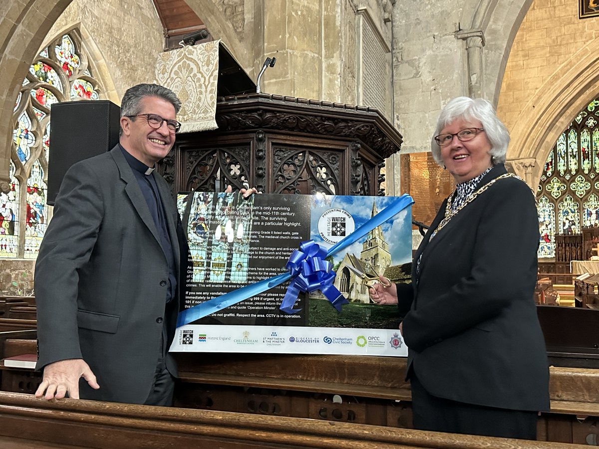 Glos_Police's tweet image. We've worked with @CheltPolice, The PCC's office,
@CheltenhamBC @HistoricEngland @CheltCivicSoc and @StMattsChelt to launch Heritage Watch- a scheme designed to protect the county’s historical sites, monuments and artefacts. 

More info here: crowd.in/A9QXZL