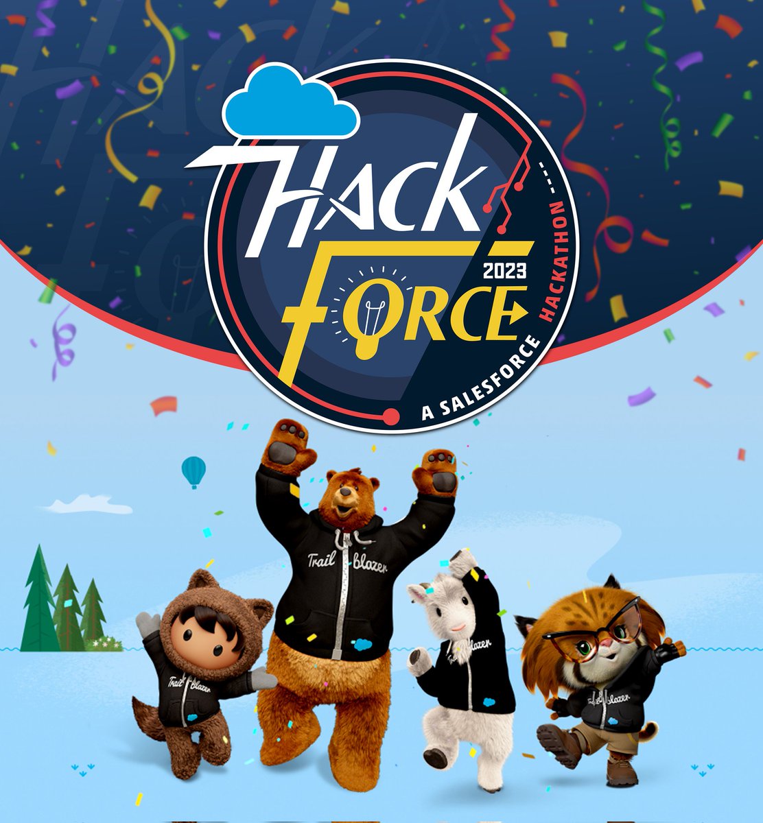 YarlSFO's tweet photo. Waiting is over🤩 Hackforce season is back, bt this time even bigger🎉
We r thilled to announce Hackforce 23 & Hackforce Junior 23🥳
It's time to turn your innovative ideas into SF app 🙌 & win amazing prizes!
Stay tuned for more details!
#Hackforce23 #Hackforce23Jr
#Salesforce https://t.co/uXezwrvGD2