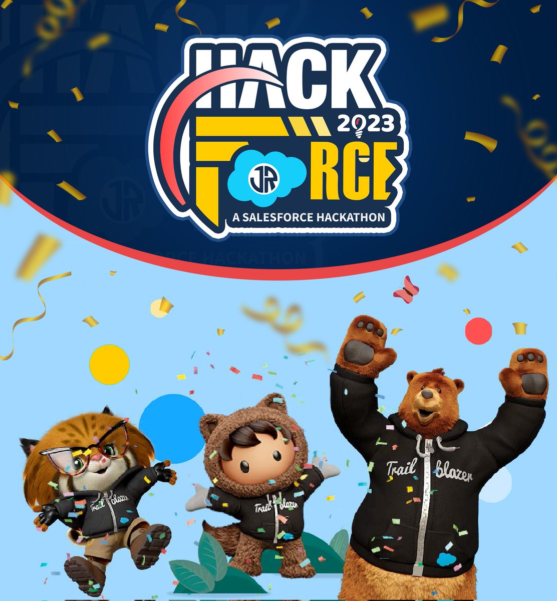 YarlSFO's tweet photo. Waiting is over🤩 Hackforce season is back, bt this time even bigger🎉
We r thilled to announce Hackforce 23 & Hackforce Junior 23🥳
It's time to turn your innovative ideas into SF app 🙌 & win amazing prizes!
Stay tuned for more details!
#Hackforce23 #Hackforce23Jr
#Salesforce https://t.co/uXezwrvGD2