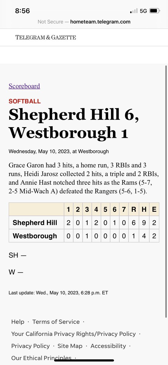 grace_garon's tweet photo. Had a great game against Westborough yesterday with 3 Hits (2 Singles and 1 homerun)!!! Here are my highlights from the game. So proud of my team for the great win!!  Next game at home vs. Shrewsbury on Friday!! @RhodePremier @k_jacklets https://t.co/ZZJdMBHBEd