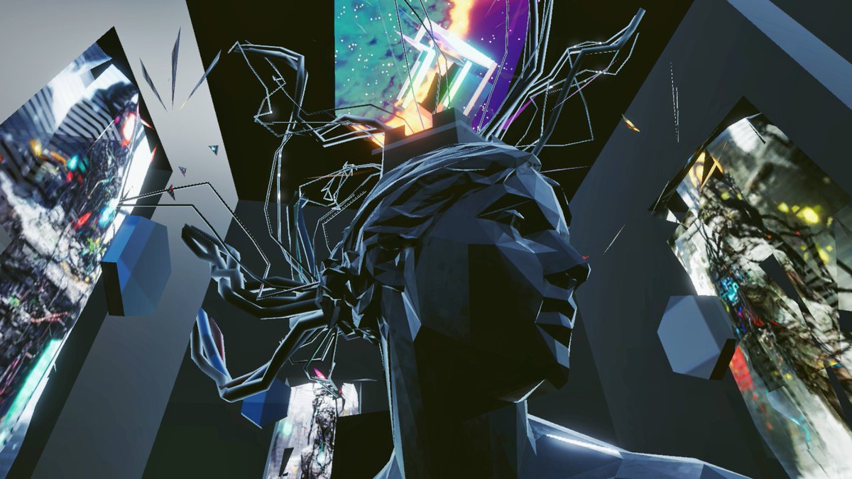 Come worship the goddess of VFX 🙏 This 3D art installation is being shown at <a href="/MESHfair/">MESHfair</a>. See their bio for more info.