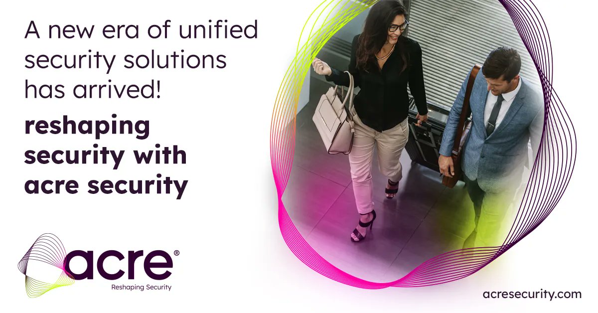 A new era of unified security solutions has arrived! Reshaping security with Acre Security.

Our reimagined brand showcasing our extensive portfolio of security solutions accessible from across the globe is here.

Find out more here: bit.ly/3O3U7Sh 

#acresecurity