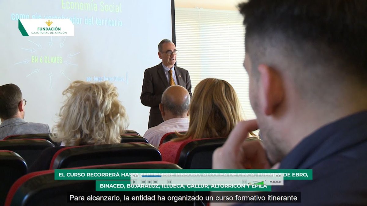 Fundación <a href="/CajaRuralAragon/">Caja Rural de Aragón</a> organizó la primera jornada de impulso a la economía social y circular

En nuestro Canal YouTube puedes escuchar la opinión de los protagonistas

ow.ly/6F1c50OlpSJ

<a href="/miguelluis_2015/">Miguel Luis Lapeña</a> <a href="/TorresQuilez/">Jorge Torres Quilez</a>