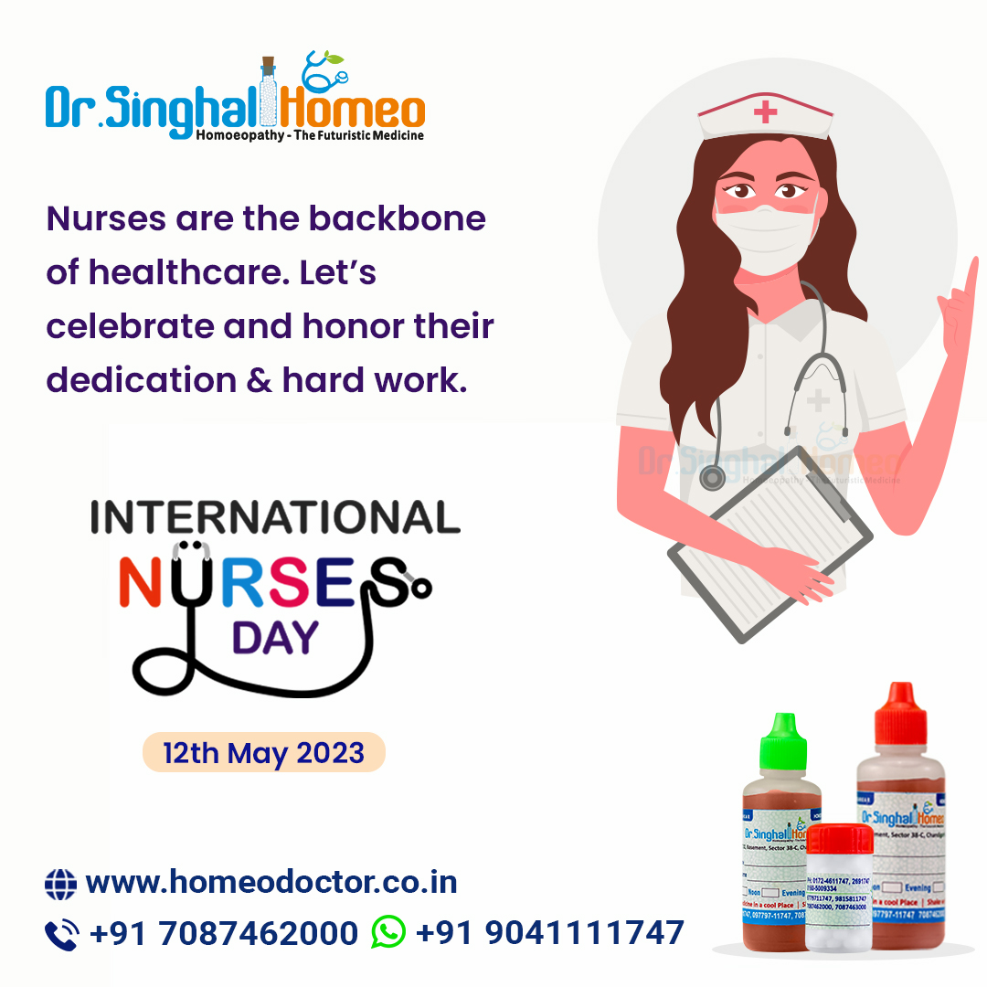 Nurses are the backbone of healthcare. Let's celebrate and honor their dedication & hard work.

International Nurses Day!!

#nursesday #internationalnursesday #nurseslife #nurselove #nurses #nursesonduty #nursesrule #internationalnurseday #homeodoctor #homeopathy #DrSinghalHomeo