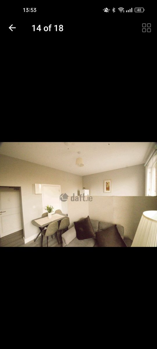 crazyhouseprice's tweet photo. €2,200 for this place. It's listed as a "2 bed". They've put a screen up in the kitchen, thrown a bed behind it and are calling it a bedroom. Horrendous, and also illegal.

https://t.co/5NLlav6Jjj https://t.co/wMdfACJ1y1
