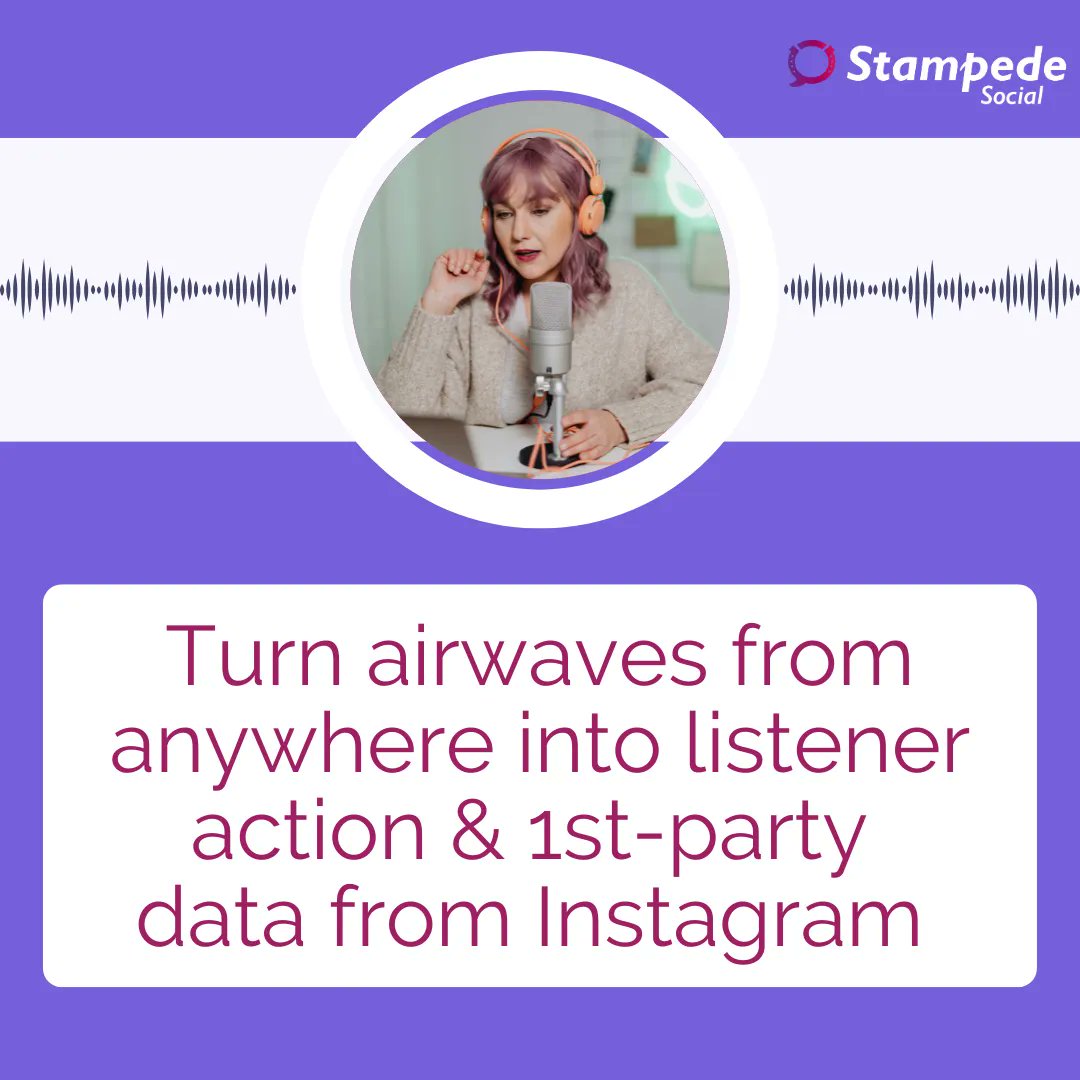 Audio callouts can drive viewers/listeners to specific sponsor content simply by requesting them to @ &amp; use their campaign hashtag. Report on results easily and raise the value of your #podcast or broadcast sponsorships.
Collect data over time and know who is engaging #instagram