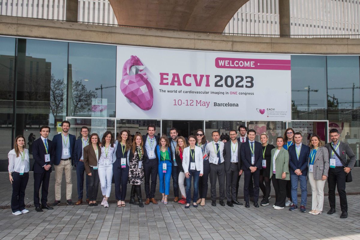 #EACVI2023 #HIT team!! It is so great to be part of such a group of young passionate cardiologists! #whyCMR #yesCCT #CVNuclear #echofirst @PezelT @escardio @EACVIPresident @s_e_petersen @Cosyns @Sarah_Moharem @Matte_Cameli @ShehabAnwer @GiovanniBenfari