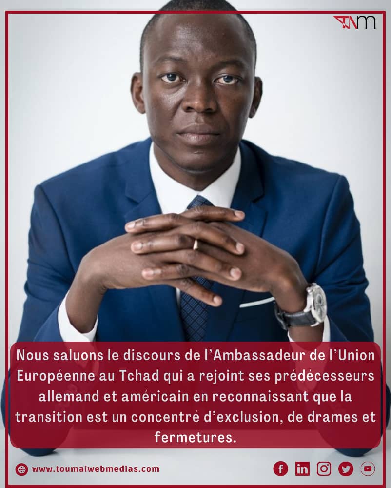 ToumaiWebMedias's tweet image. [🔴 #Propos 🗣️] • "Un drame humain, social et politique se passe au Tchad sous le regard de tous. Demain il sera tard. Il est temps d’agir", Succès Masra. #Tchad #Adjib
