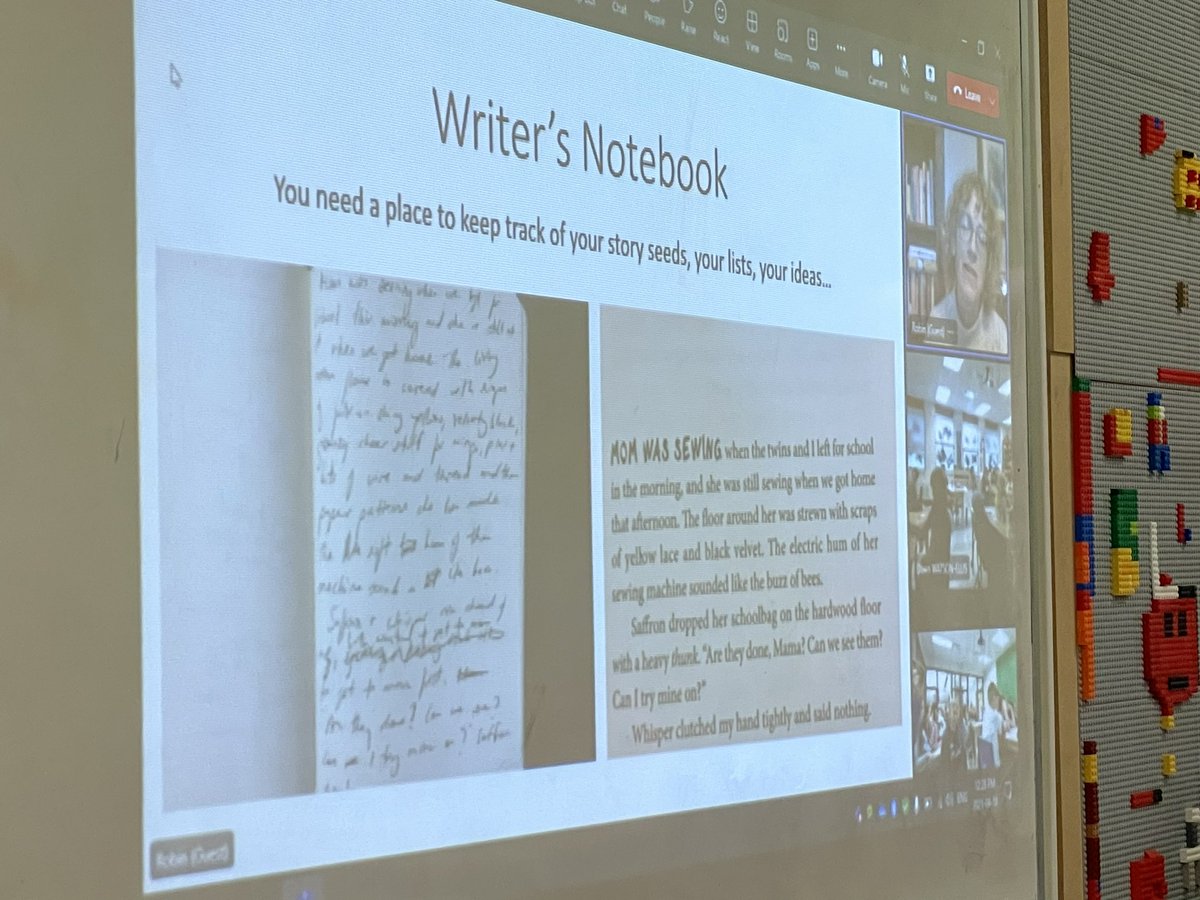 Thank you @robin_stevenson for the virtual visit featuring your books, your writing process and your tips for creative writing. Students liked developing characters and story elements together. Thank you for answering our many questions! <a href="/twuc/">TWUC</a> <a href="/WinchesterPS/">WinchesterPS</a> #tvdsbLLC