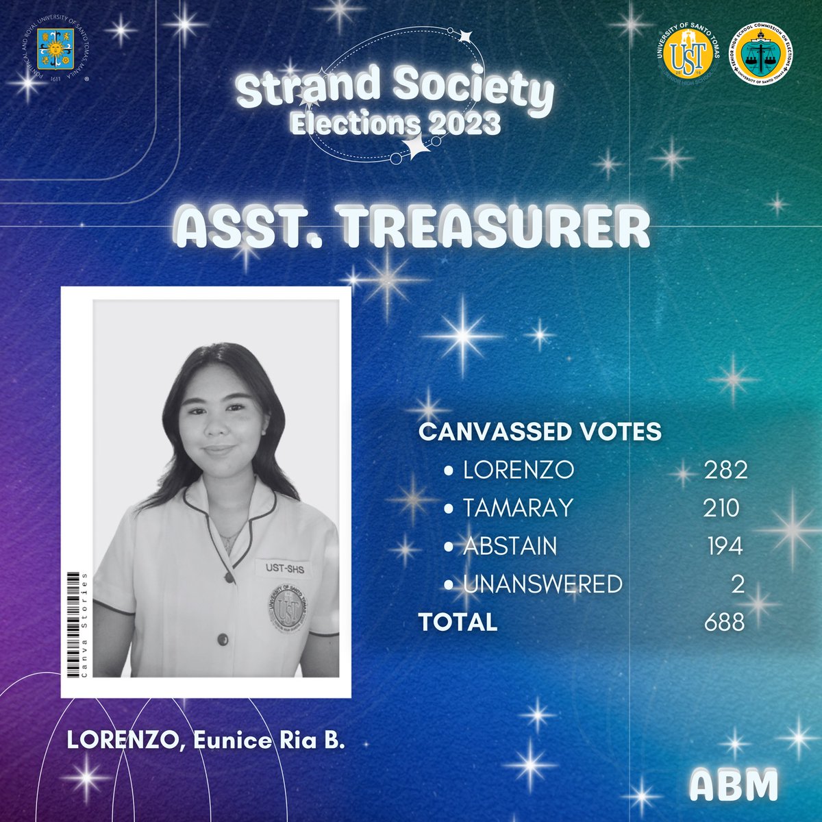ustshscomelec's tweet photo. #USTEleksyon
#USTSHSHalalan2023
#STRANDSOCS
#USTSHSCOMELEC
#StrandSocietyElections2023
#VeritasKratos
#ABMSocElections2023
(2/3) https://t.co/kHF2K8MOHH