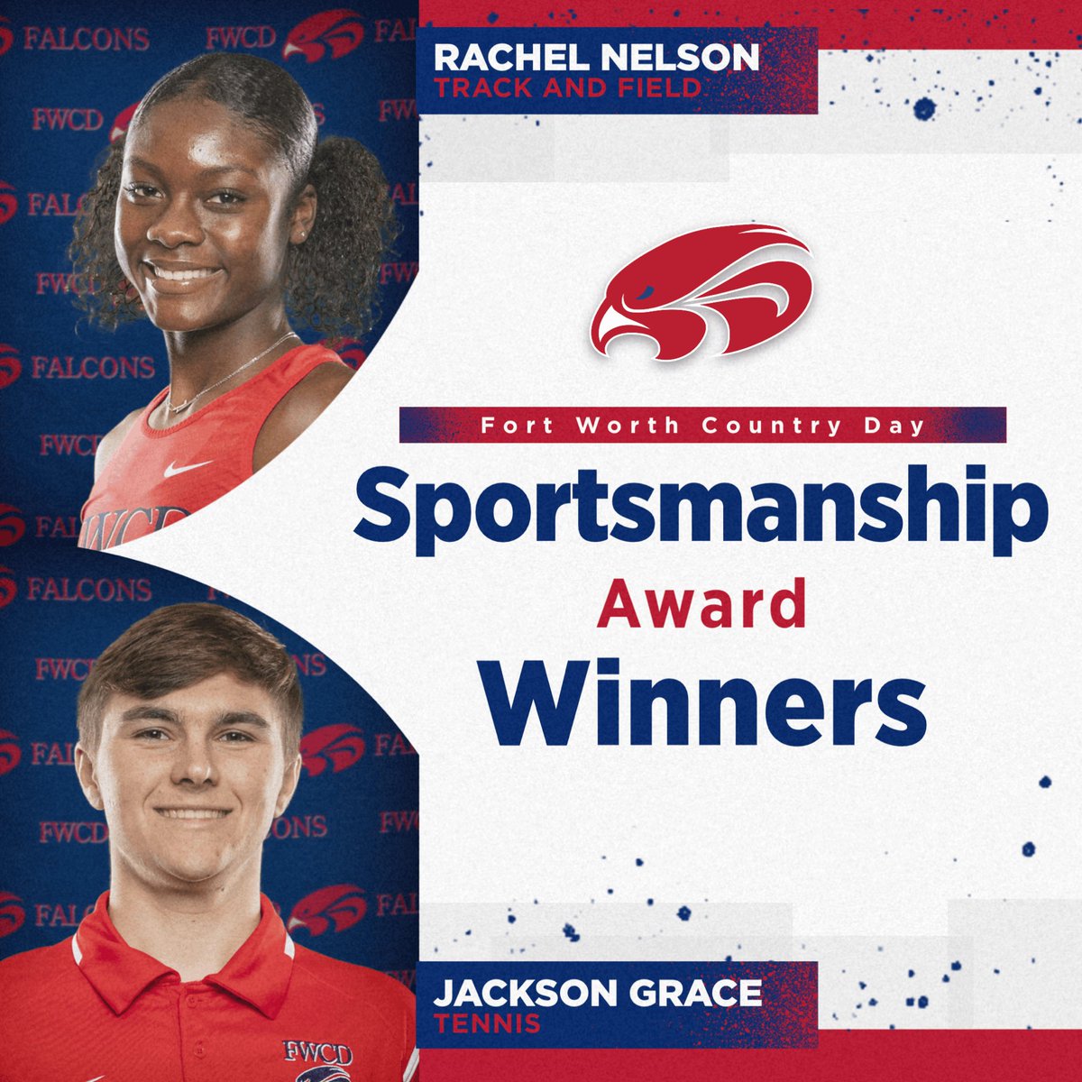 We are so proud of our spring FWCD Sportsmanship Award winners!! Way to go Rachel and Jackson!

#FWCD #FWCDFalconsForward #FlyHigher #FWCDAthletics