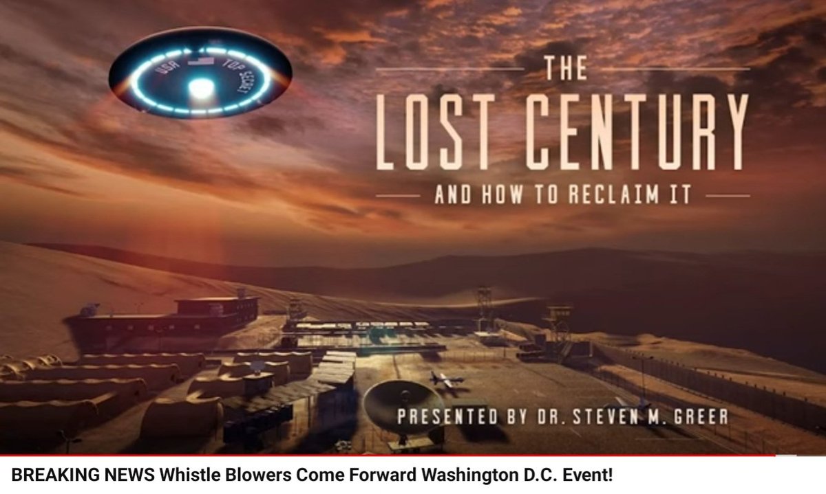 #StevenGreer #TheLostCentury #Documentary 
YouTube: BREAKING NEWS Whistle Blowers Come Forward Washington D.C. Event!