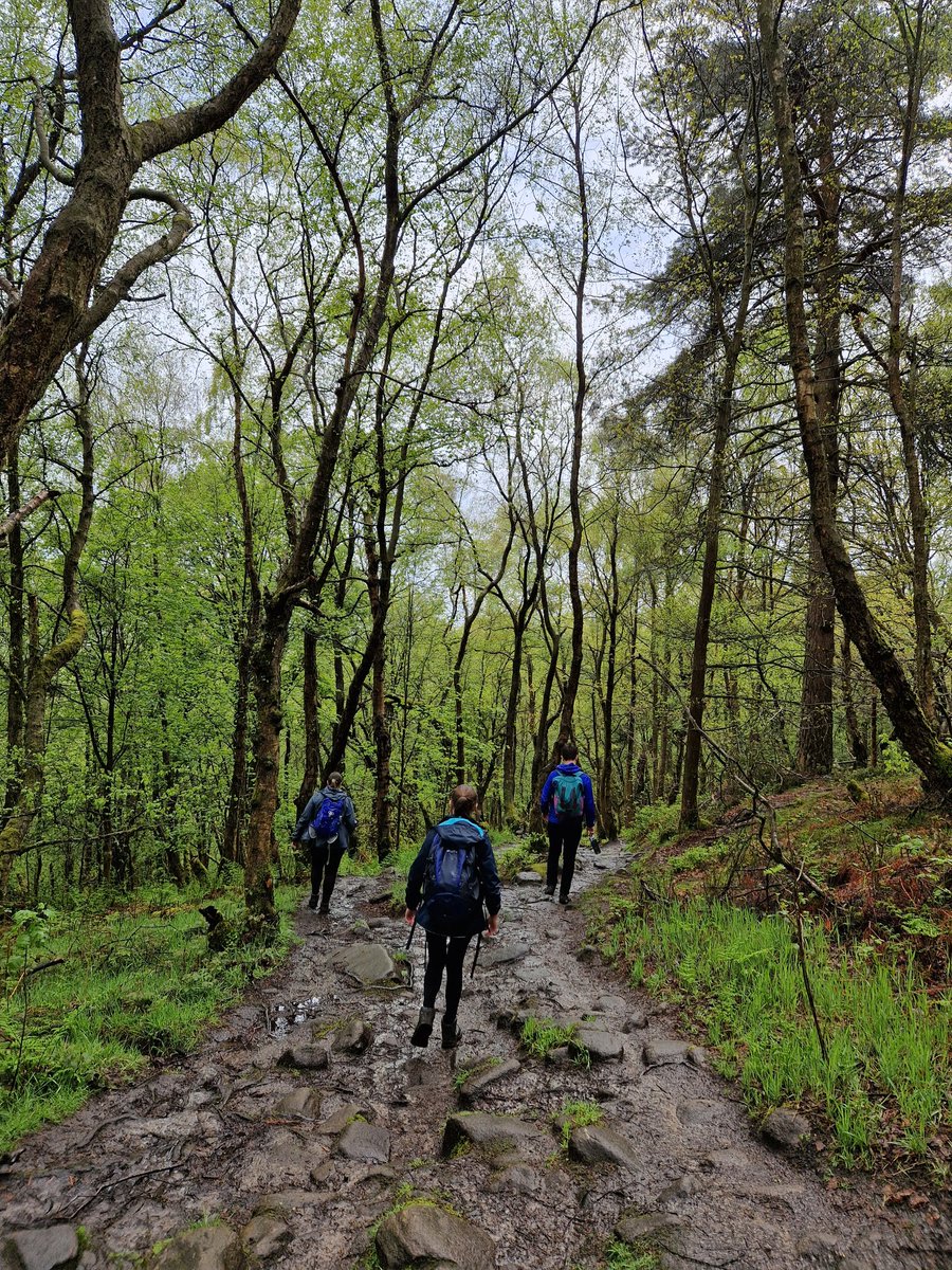 The <a href="/RamblersGB/">RamblersGB</a> Paths team day out, walking near Sheffield. Rainy but wonderful!
💚😃
#NationalWalkingMonth