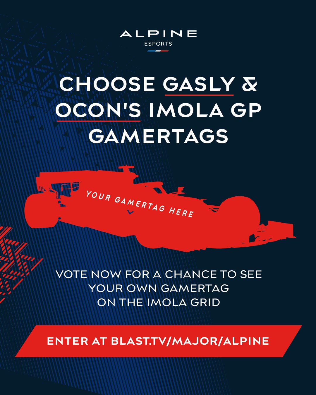 Alpine Esports on Twitter "Be part of the Imola GP with us and BLASTtv! 🇮🇹 For a chance to see