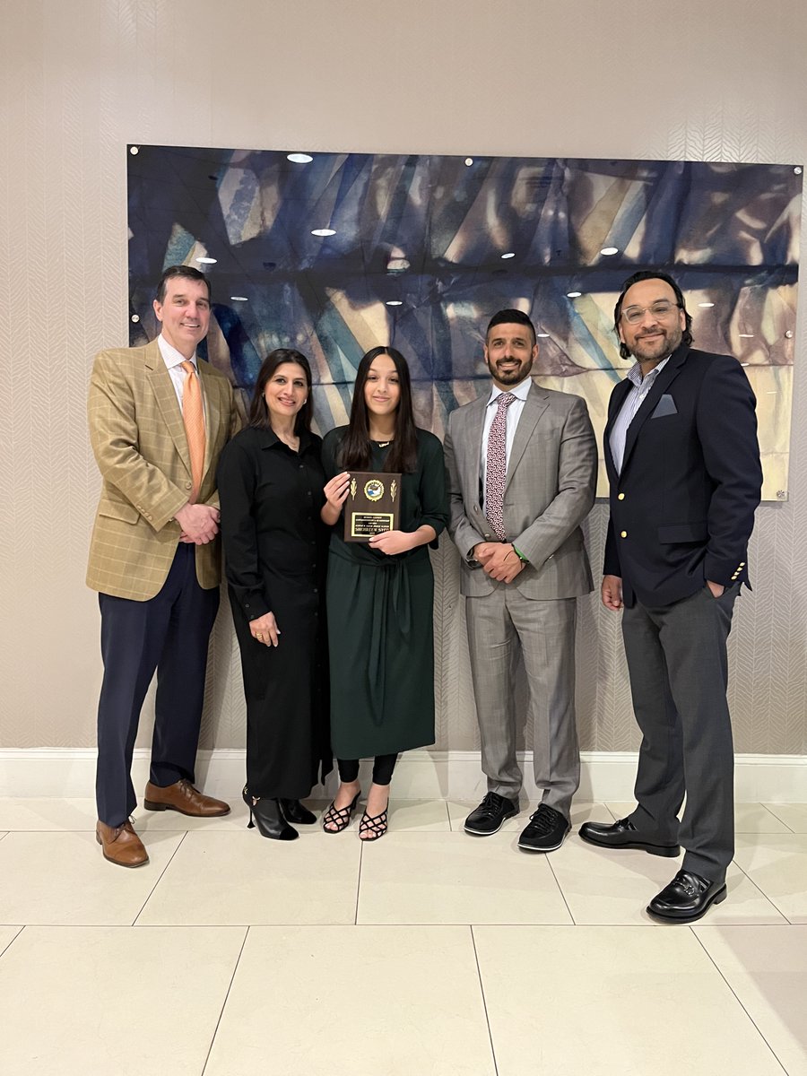 LazarMTPS's tweet photo. Congrats to Shehreen Syed on her selection as Lazar's recipient of the Morris County Superintendent's Leadership Award. https://t.co/H6qlZb9Us8